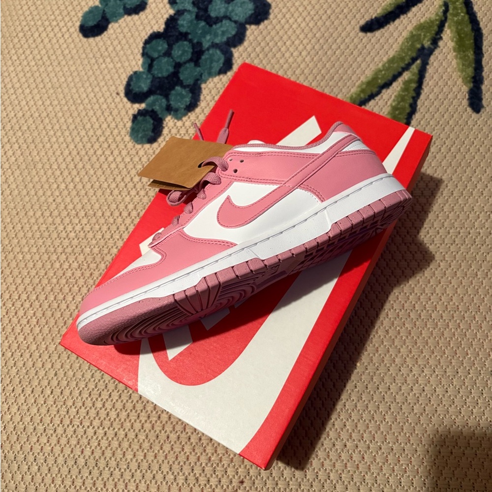 Pink and White Nike Dunks